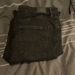 Black American Eagle wide leg jeans!